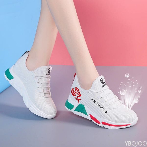 Sepatu untuk Wanita Sepatu Tenis Luar Ruangan Kasual Olahraga Sneakers Ringan Antiselip Bersirkulasi Sepatu Jalan Kaki Lembut Zapatillas Mujer - Image 2